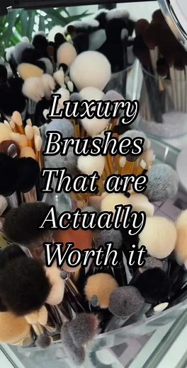 LUXURY BRUSHES THAT ARE ACTUALLY WORTH IT #makeup #beauty #makeupbrushes #brushes