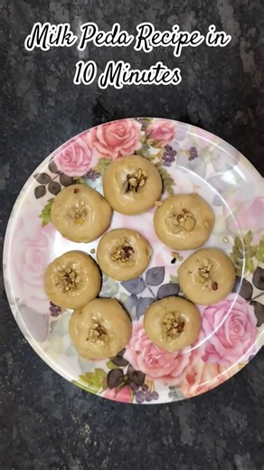 Milk Peda Recipe in 10 Minutes |Only 3 Ingredients Sweet #palakova #milkpeda #doodhpeda #sweet #yt