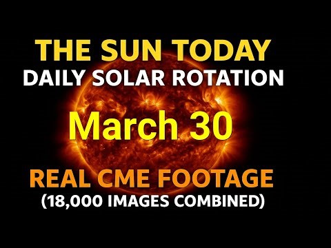 🌤 ☀️ The Sun Today: Daily Solar Rotation & Real CME Footage (36,000 images combined)