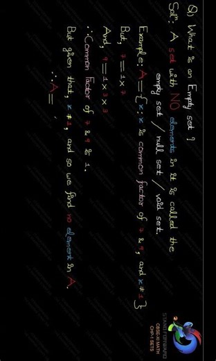 What is an empty set?