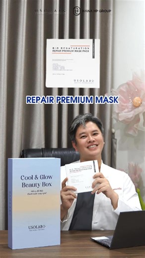 "CỨU TINH" CHO LÀN DA ĐANG BỊ SOS BÁC SĨ CK I NGÀNH DA LIỄU - ĐẶNG MINH ĐIỀM - DÀNH NHIỀU LỜI KHEN CHO MASK REPAIR PREMIUM VỀ HIỆU QUẢ PHỤC HỒI, LÀM DỊU, GIẢM ĐỎ TỨC THÌ 💥 Mặt nạ y khoa thế hệ mới với phiên bản cải tiến nhanh chóng nhận được rất nhiều feedback từ các bác sĩ, chuyên gia da liễu 💥 Vượt trội về hiệu quả, giúp da sau xâm lấn, treatment phục hồi mạnh mẽ và nhanh chóng hơn >>> Inbox ngay cho Usolab để trải nghiệm em mask hot hit này nhé! ------------------ DƯỢC MỸ PHẨM USOLAB VIỆT N