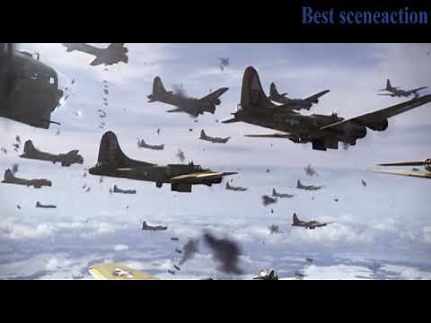 Red Tails - Bomber brace for the skies fill with German AA-Flak Gun Firing from Ground World War 2