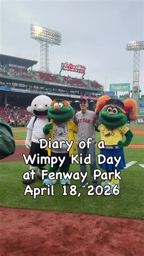 Red Sox Day with Diary of a Wimpy Kid