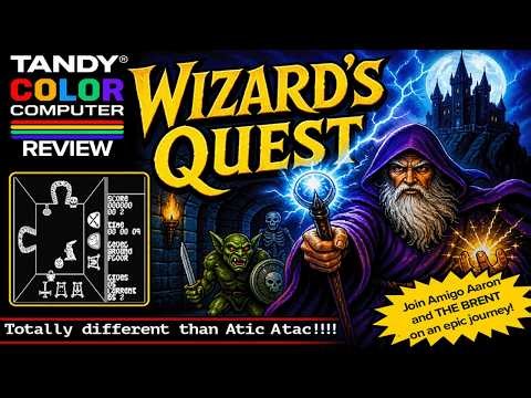Wizard's Quest (TRS-80 Color Computer / Dragon 32) Review | Can this CoCo clone TOP Atic Atac?