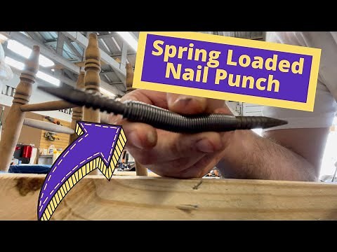 Spring Loaded Nail Punch Tool Review (SETTING NAILS AND REMOVING HINGE PINS)