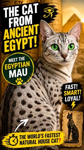Meet The Egyptian Mau: The Cat Of Ancient Egypt! 😺 #shorts #facts