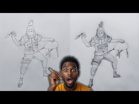 How to Draw Shikamaru Nara from Naruto Shippuden | Step-by-Step Anime Art Tutorial