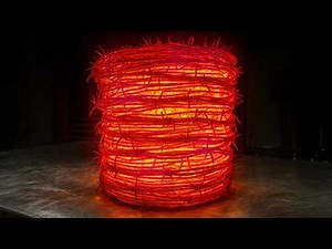 Forging a Damascus Knife from Barbed Wire