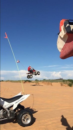 MASSIVE Yamaha Banshee JUMP in the Sand Dunes almost gone WRONG! #banshee350 #sanddunes #atv
