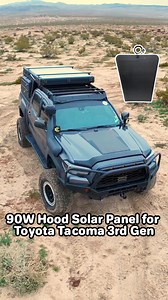 Weekend escape? Coast 🌊 or mountains ⛰️ — your Tacoma’s ready. 🔋 Lensun 90W hood solar panel keeps your battery topped up — quietly powering your fridge, lights, even Starlink. 🔧 Easy to install. 🎒 Less hassle. More freedom. 🎁 5% off with code "welcome5" 🛒 Shop now 👉 Link in bio! Thanks @_jesserizo for the footage! #lensunsolar #hoodsolarpanel #tacoma3rdgen #overlandtacoma #toyotatacoma #offgridpower #campinggear #4x4setup #offroading | Lensun Solar Panels Wholesale