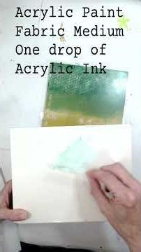 Gelli Plate Printing on Fabric. Creating interesting textures for textile art. Craft rollers #asmr