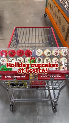 New cupcakes at Costco! Save time baking and grab these for your holiday parties!