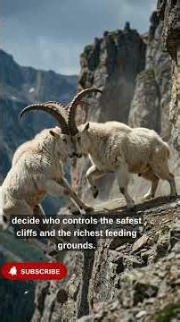 UNBELIEVABLE IMPOSSIBLE CLIFFS OF MOUNTAIN GOAT WITH BIG HORN SURVIVAL | Nature's Greatest Climber