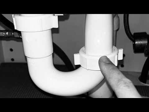 How to fix Kitchen Sink P-Trap and add Studor Vent