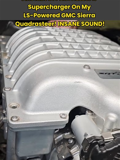 I Installed A TRX HELLCAT Supercharger On My LS-Powered GMC Sierra Quadrasteer! INSANE SOUND! #car