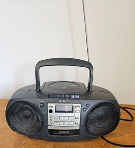 SONY CFD-370 Stereo Cassette Tape Radio & CD Player Vintage Boombox Faulty CD | eBay