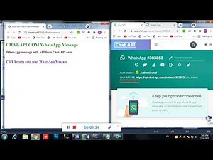 How to send WhatsApp text message from CHAT-API.COM with ASP.NET web page open source code
