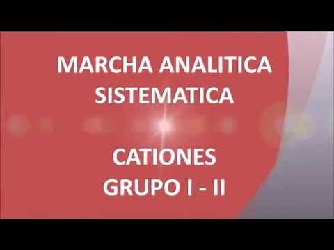 Marcha Analitica Cationes Grupos I - II - Parte 01/03