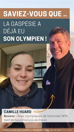 Camille Huard, premier Olympien gaspésien originaire de Saint-François-de-Pabos, a représenté le Canada en boxe aux Jeux olympiques de Montréal 1976. Devenu éducateur spécialisé, son parcours inspire encore aujourd’hui la persévérance en Gaspésie. #Gaspésie #saintfrançoisdepabos #CamilleHuard #olympiens #JeuxOlympiques #Chandler #boxeur | Centre de plein air & Camping La Seigneurie