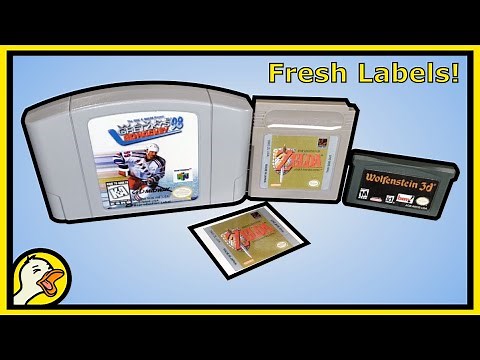 Making Replacement Game Labels for N64, GB, GBA, etc.