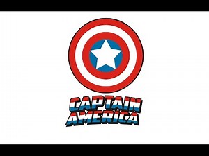 How to Draw a Classic Captain America Logo using Coreldraw