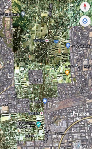 西宮北口の昭和時代：風景、歴史、写真