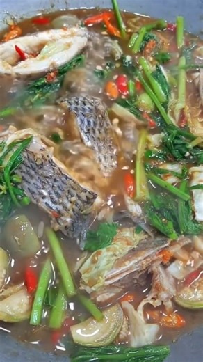 Delicious fish and vegetables soups 🍲