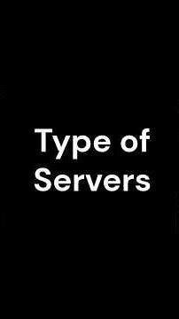 Types of Servers