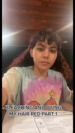 DIY Hair Dyeing Process with Splat Bleach and Red Dye