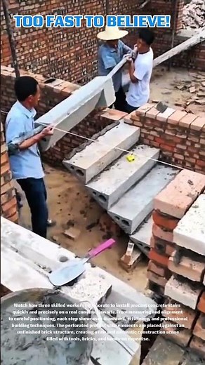 👉 Precast Concrete Stairs Installed in Minutes – Super Satisfying Build