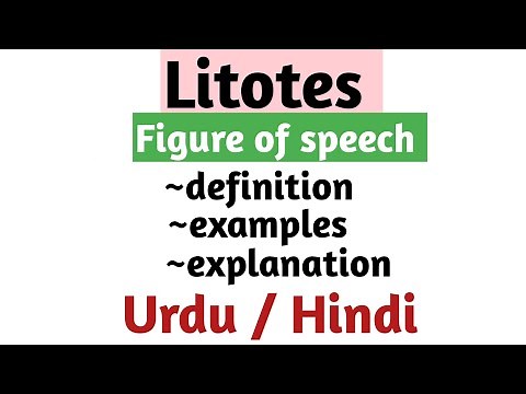 Litotes definition and examples || figure of speech || English Literature terms || literary term