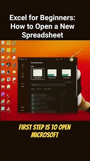 Excel for Beginners: How to Open a New Spreadsheet #excelforbeginners #shorts #spreadsheets