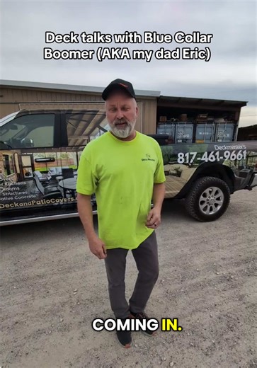 Replying to @Chloe Dallas welcome to our new series deck talks with blue collar boomer- I hope we answered your question Chloe!! #deckmasters #patiocover #deckbuilding #contractor #outdoorkitchens