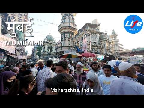 Walking Streets of Mumbai (मुंबई), India Walking Tour 4K