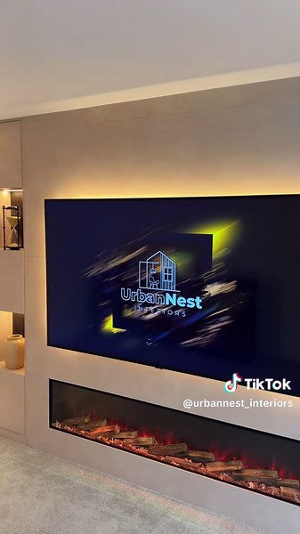 Luxury Media Wall with 4D Geometric Effect