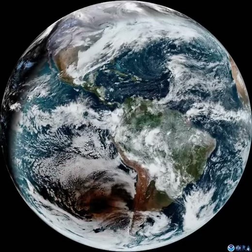 Eclipse 2020 captado desde un satélite de NOAA