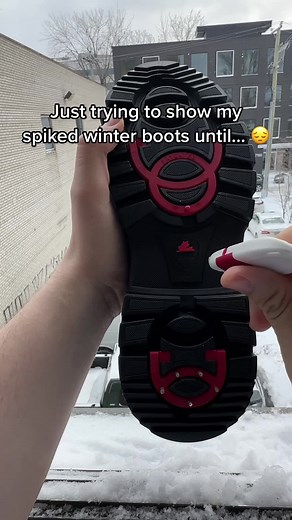 Winter Spiked Boots for Snowy Conditions