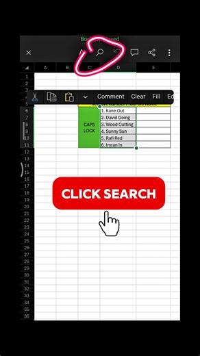 Excel Mobile: Clean Names in 2 Seconds! #excel #exceltips #capslock #excelmobile