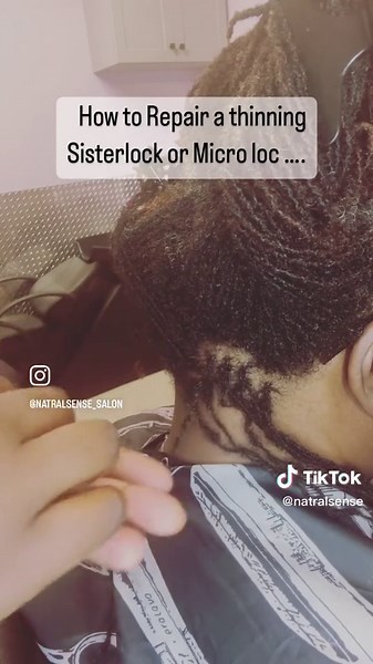 Cómo reparar Sisterlocks y Microlocs en delgadez