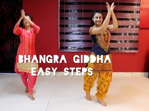 Nimrat Khaira - Bhangra Gidha | EASY STEPS | Teej Special | punjabi dance | basic steps