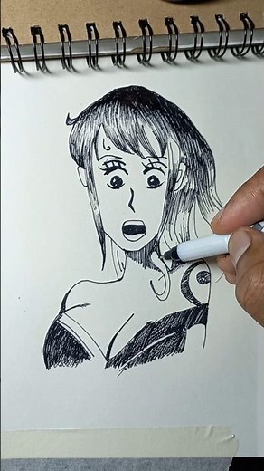 How to draw Nami from one piece #drawing #sketch #anime