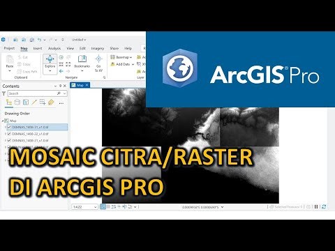 Mosaic Citra atau Data DEM di ArcGIS Pro