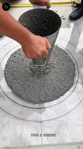 Concrete Flow Testing #techandscience