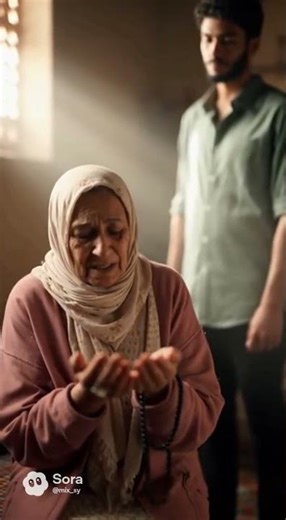 دعاء الام لابنها 🥺 الله لا يحرمنا من حنان الام يارب #سوريا #العراق “Content created using AI tools”