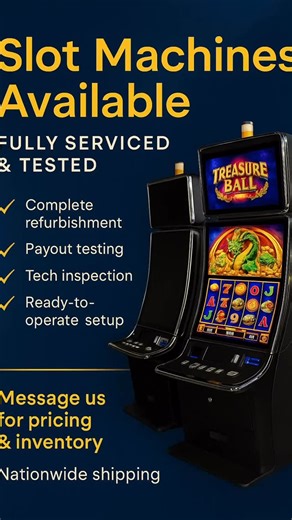 Slots 4K on Instagram: "🛠️ Slot Machine Parts – New & Refurbished Slots 4K offers a full selection of parts for your machines: 🔹 Bill Validators 🔹 LCD/LED Screens 🔹 Button Panels 🔹 Power Supplies 🔹 Ticket Printers 🔹 Motherboards / I/O Boards 🔹 Internal connectors & components All parts are tested and guaranteed before shipping. 📩 Ask for our parts list and pricing. 🚚 Fast nationwide shipping. 📲 +1 (937) 203-1558 / +1 (937) 657-5646 #slots4kmachines #slotmachines #slotmachinesforsale #