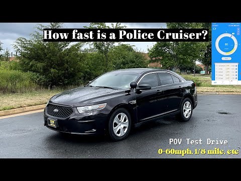 How Fast is a Police Car? 2014 Ford Taurus Police 3.7L Interceptor - POV Test Drive