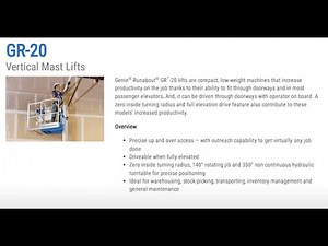 The Genie GR20: Specifications & Details