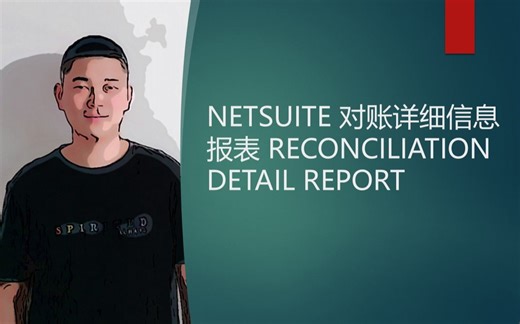 NETSUITE 对账详细信息报表 RECONCILIATION DETAIL REPORT