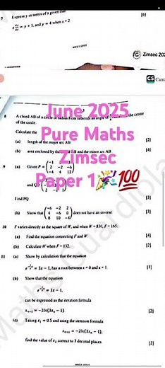 Trick questions June 2025 ZIMSEC PURE MATHEMATICS PAPER 1 Advanced Level... .FULL PAPER 🎉🎁0774423922