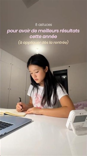 8 ASTUCES POUR AVOIR DE MEILLEURES NOTES CETTE ANNÉE #studytok #studytips #motivation #student